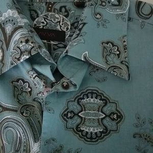 AVVA Paisley button down shirt NWOT🌊*